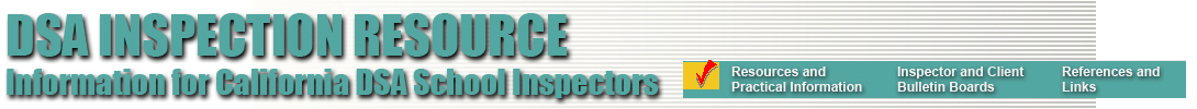 DSA INSPECTION RESOURCE